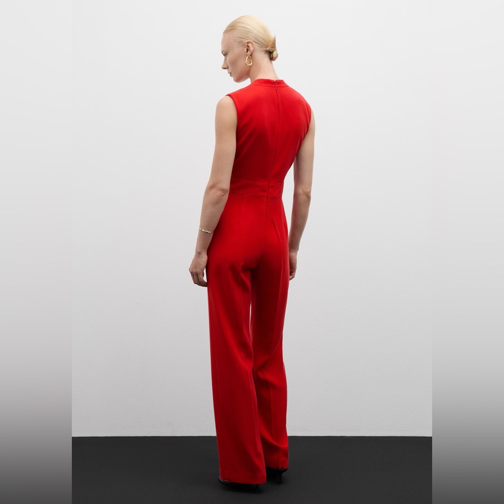 Mango long jumpsuit with crossover detail NWT - Picture 3 of 7